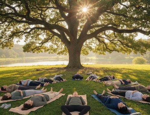 Campus Wissen GbR - Bildungsurlaub Wandern im Frühling durch den Nationalpark Hainich: Fitbleiben im Beruf – Gesundheitskompetenz für erfahrene Berufstätige durch Ernährung, Bewegung, Stressprävention und Yoga